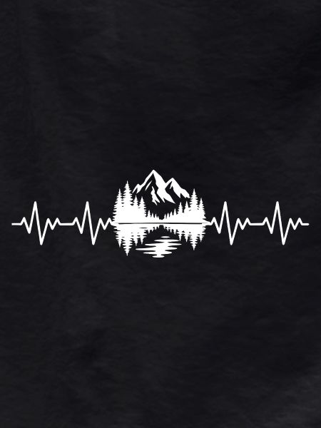 Mountains ECG heartbeat