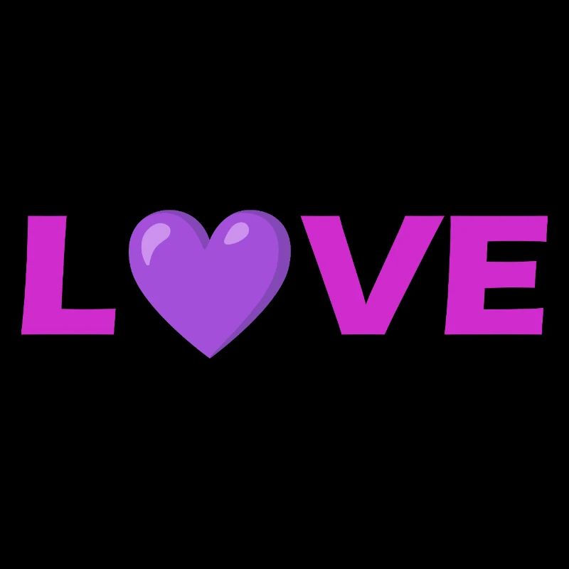 Conception de typographie de cœur d’amour