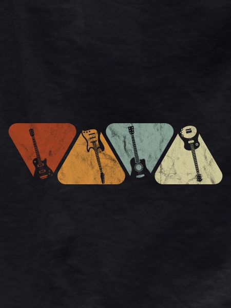 Four Instruments Silhouettes Pastel