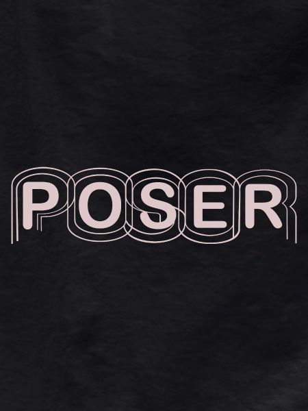Minimalistisches POSER-Textdesign