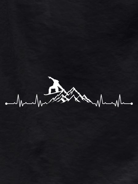 Climber Heartbeat Mountain Scene