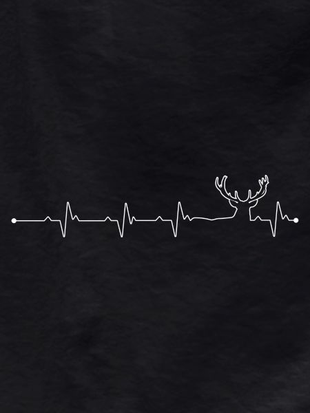 Heartbeat Deer Silhouette