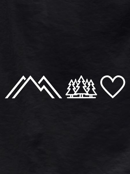 Mountain Tree Heart Outdoor