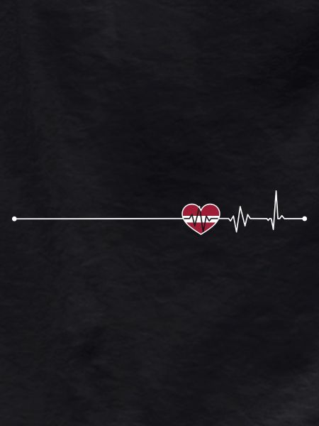 Heartbeat latvia flag