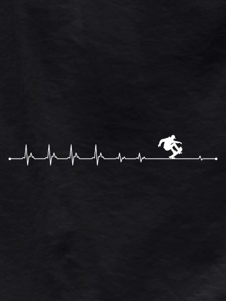 Heartbeat Line with Tiny Heart