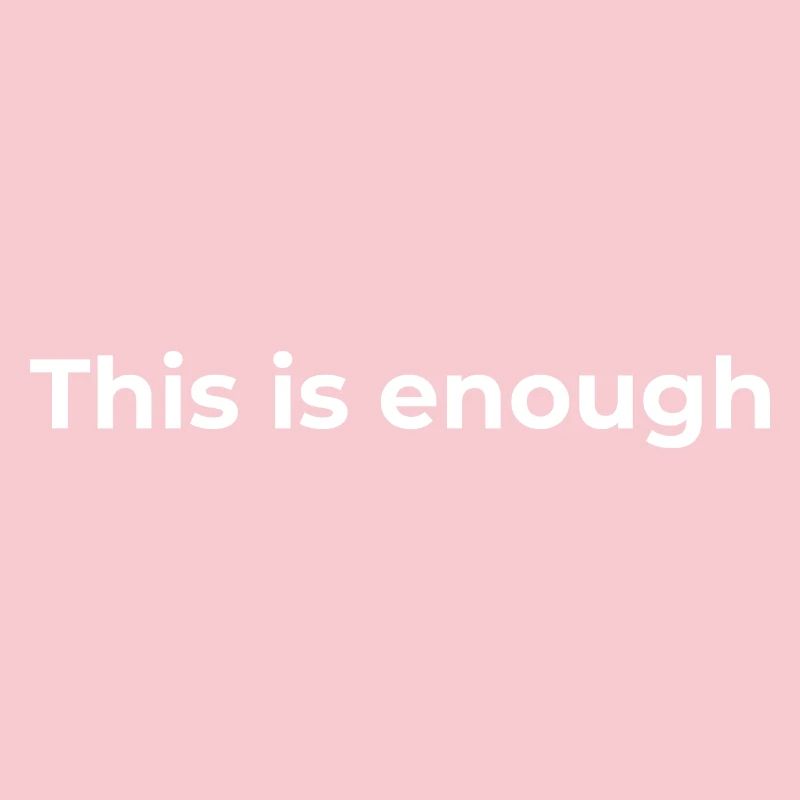 Don d’affirmation | Ça suffit, White