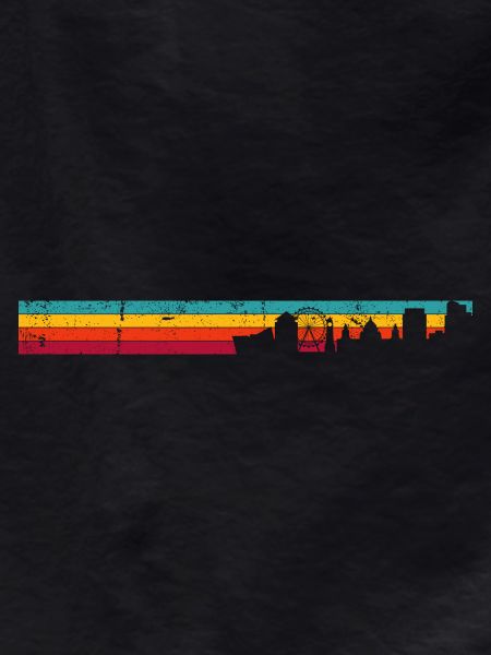 Regenbogen Skyline Silhouette