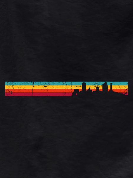 Retro Sunset Skyline