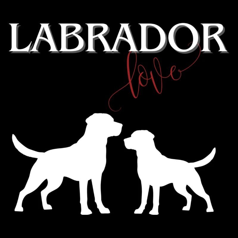 Labrador Love in weiß