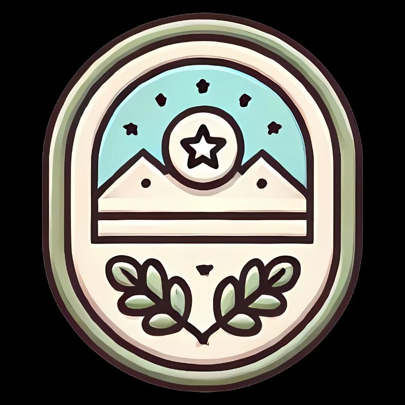 Illustration douce de conception de badge simple