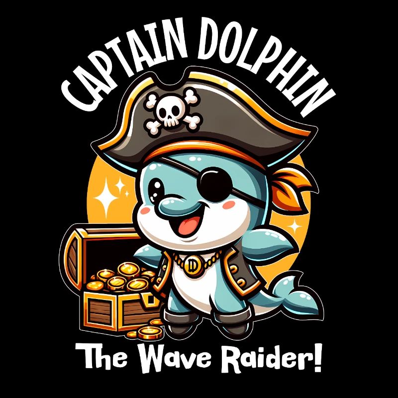 Welle Raubtier Piratendelfin