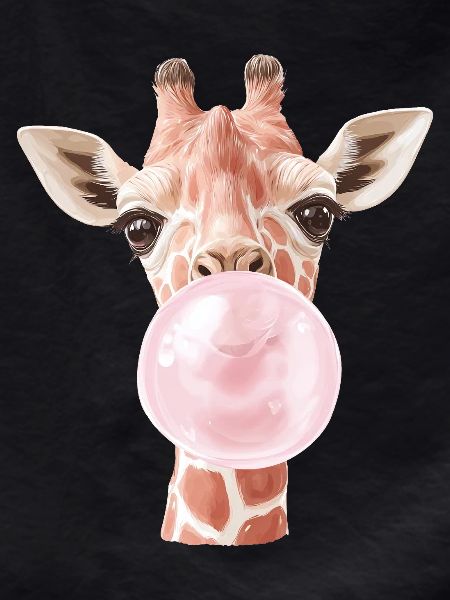 Funny Giraffe Bubble Gum