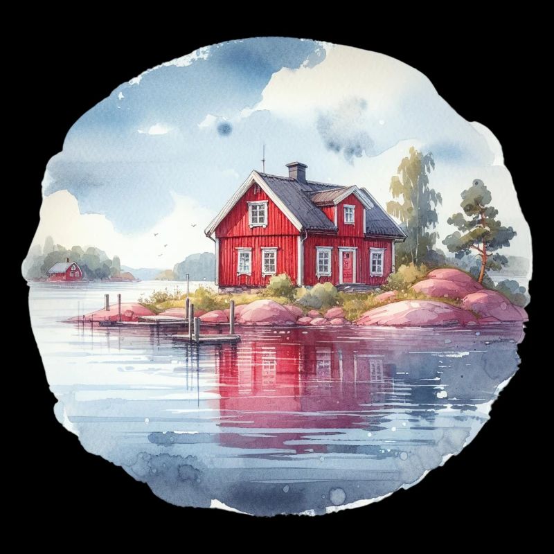 Maison suédoise cadeau de vacances maison suédoise