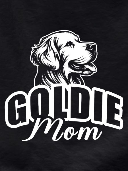 "Goldie Mom" mit Hundekopf