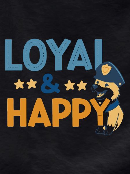 Loyal & Happy Police Dog