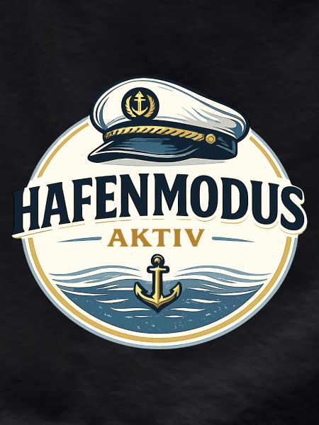 Hafenmodus aktiv maritimer Anker Spruch