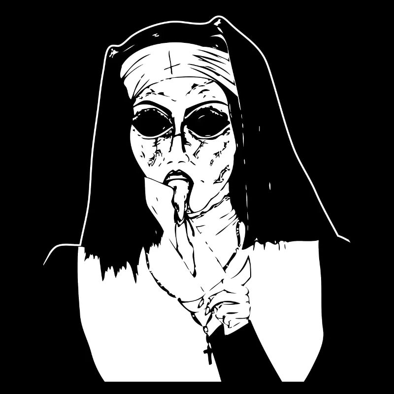 creepy nun gift shirt