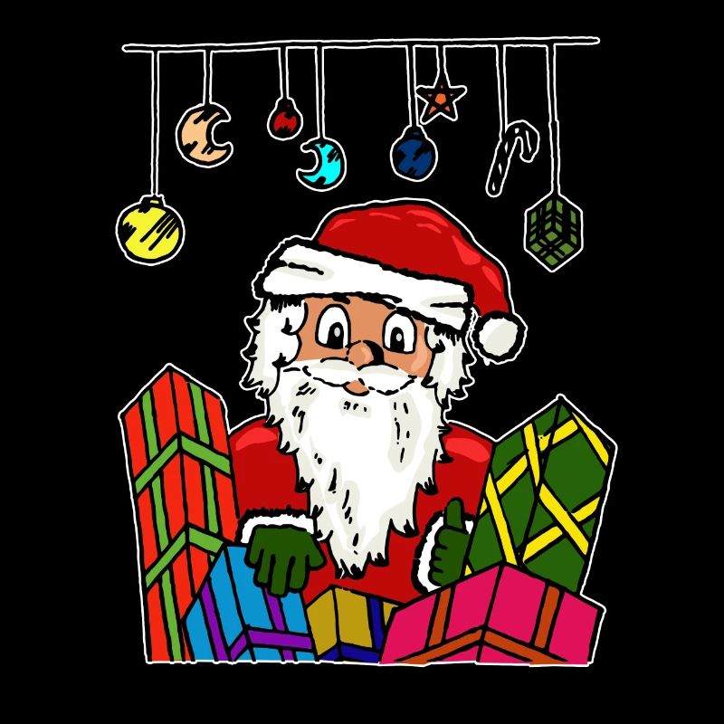 weihnachtsmann nikolaus geschenk shirt