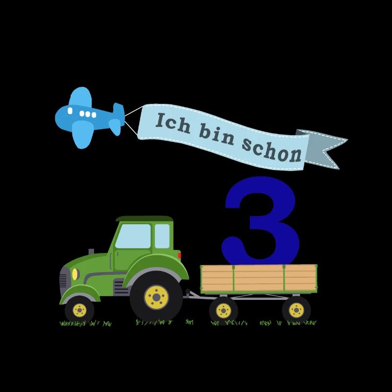 Dritter Geburtstag mit Traktor