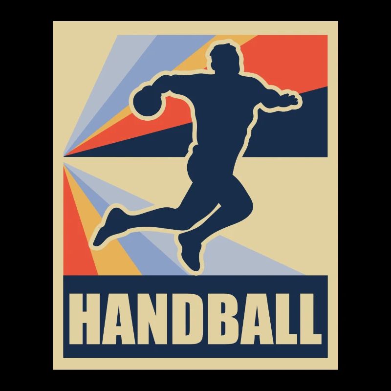 Handball Ballsport Retro Geschenk