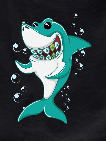 Shark with braces