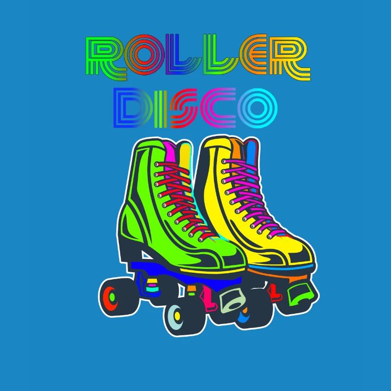 Roller Skates Roller Disco Retro 70s 80s 70s 80s