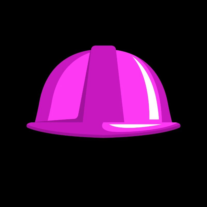 Pink construction helmet