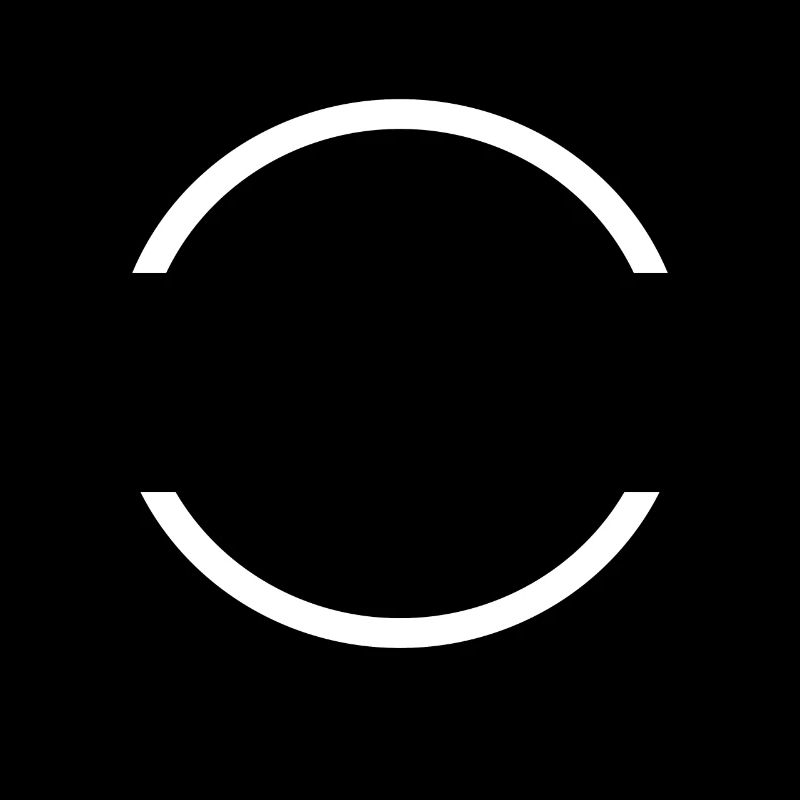 Half circle icon shared