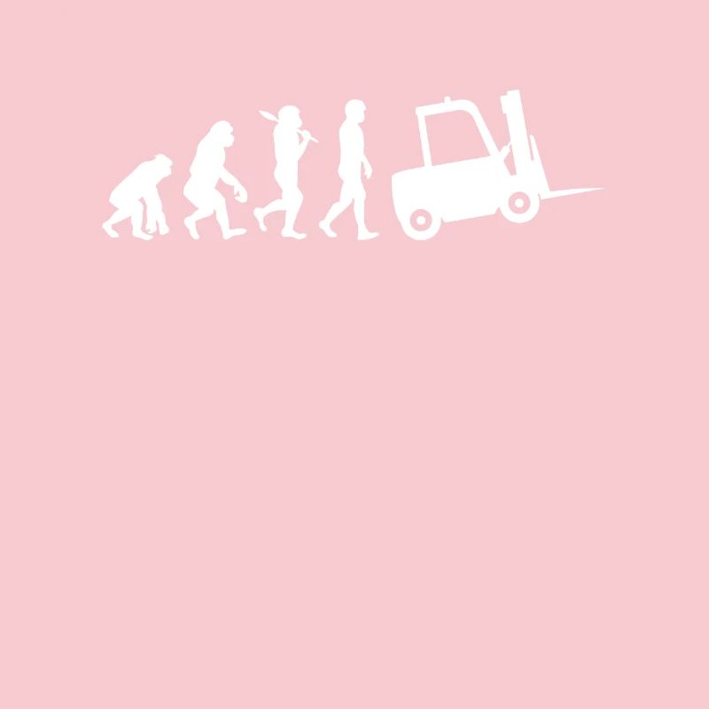 Staplerfahrer Evolution mit Gabelstapler Shirt