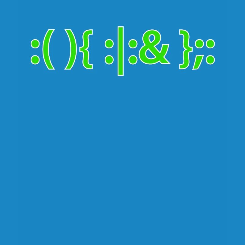 Bash Fork Bomb Shirt for Linux Unix Geeks