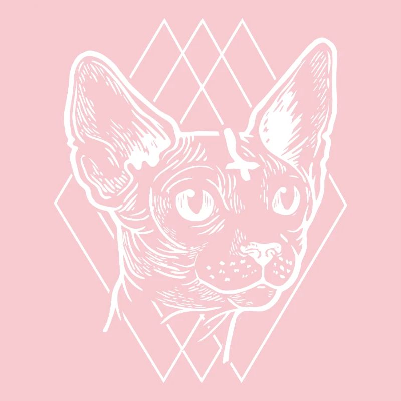 Gothic Katze E-Girl E-Boy Satan Retro Geschenk