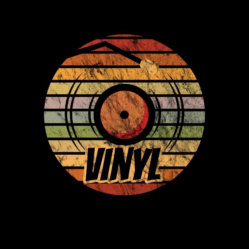 Vinyl record- vintage record player