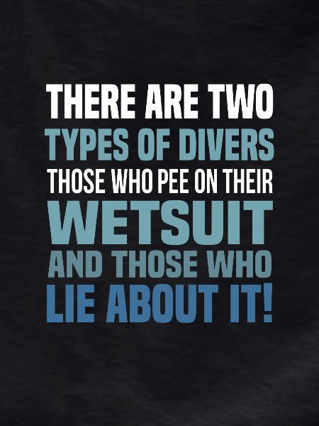 Diver diving gift