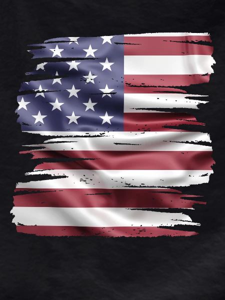 US flag retro