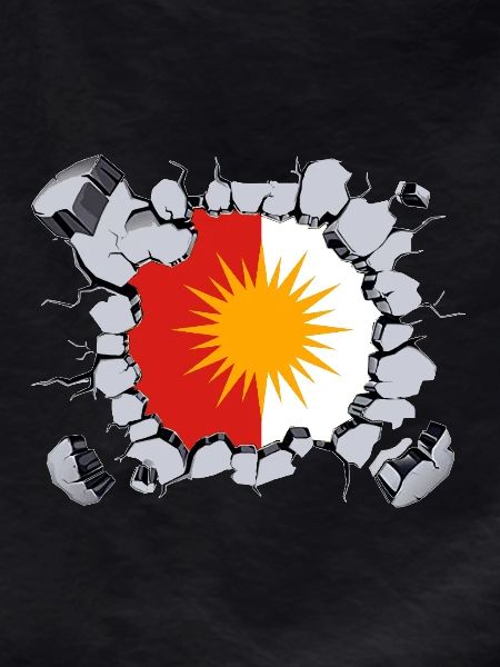 Ezidxan flag inside.