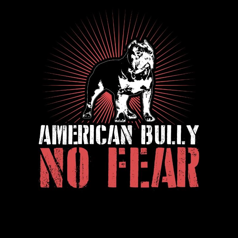 American Bully sans peur chien intrépide
