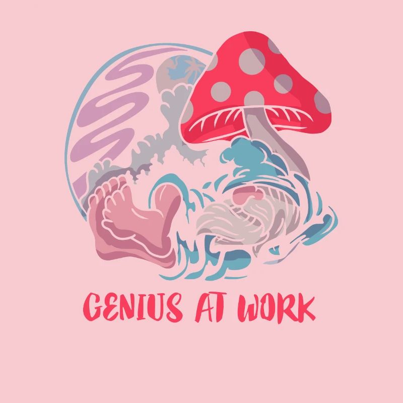 Creative genius: Relaxation under the mushroom