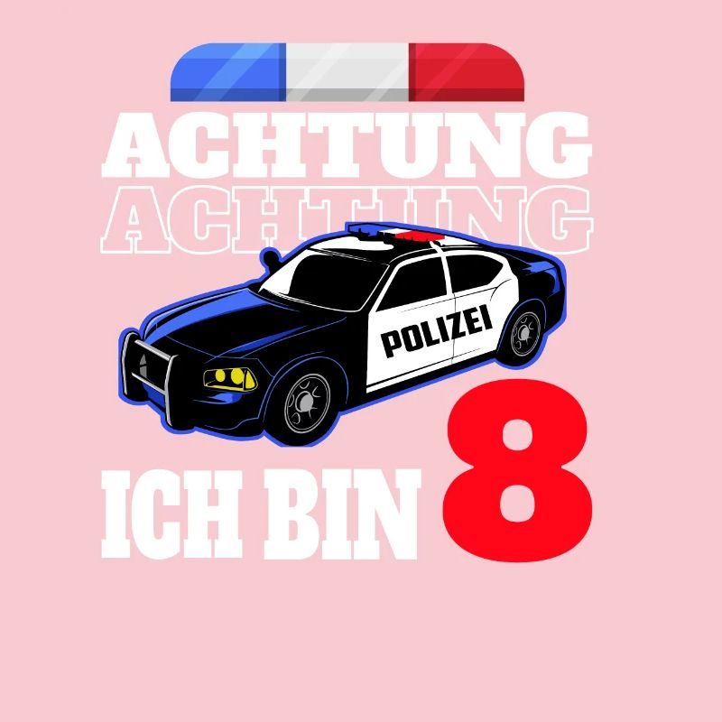 8 Geburtstag Polizei Polizeiauto Junge Geschenk