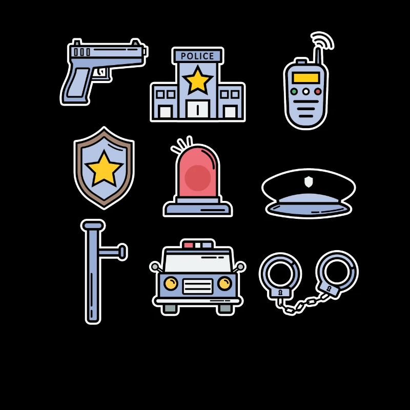 Police Collection Kids Policeman Cop Gift