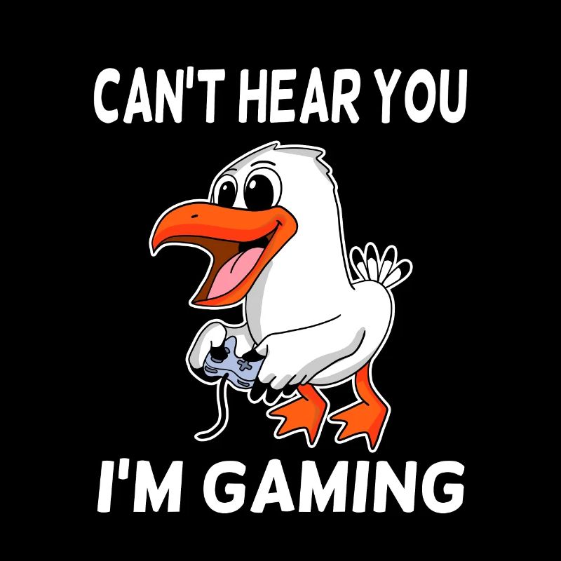 Can´t Hear You I´m Gaming Seagull Seagull Gift