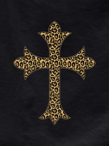 Cross with Leo pattern