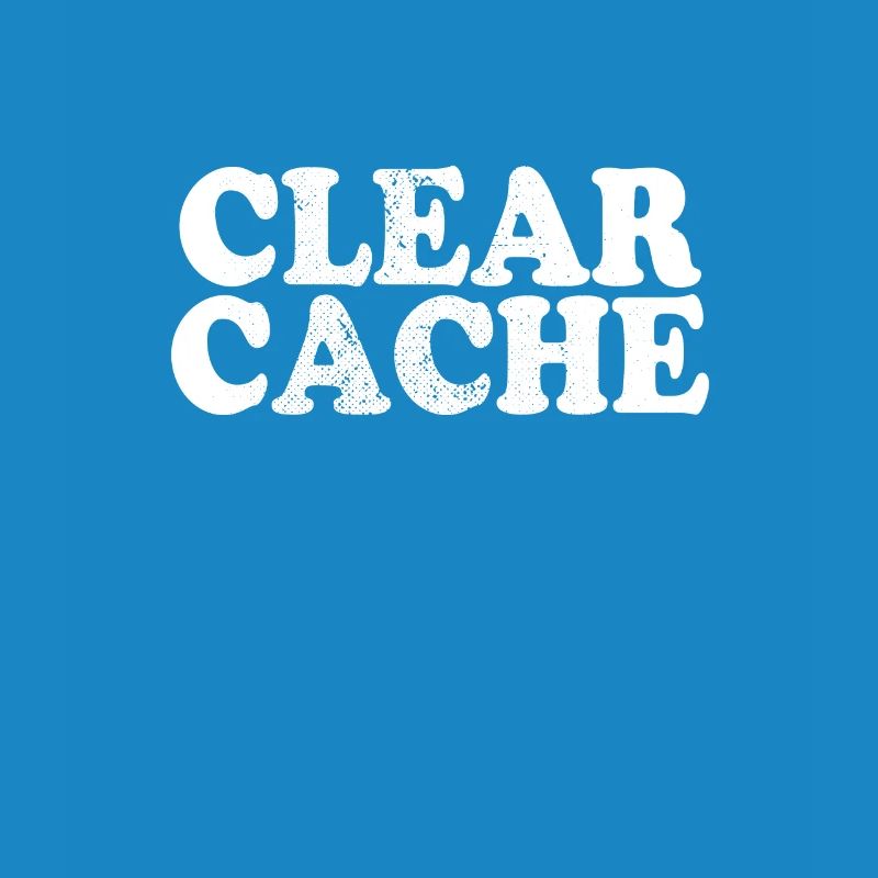 Clear Cache Programmierer Nerd Geek Geschenk Cache