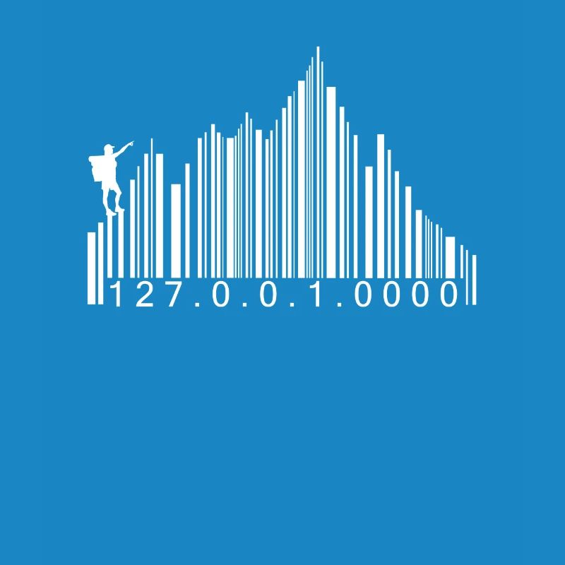 Barcode Berge Code Wandern Wanderer Strichcode