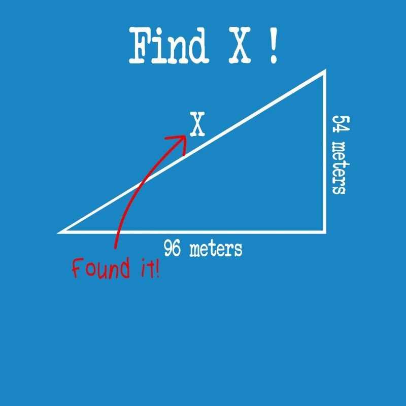 Mathe Mathematik meme Find X Found It pythagoras