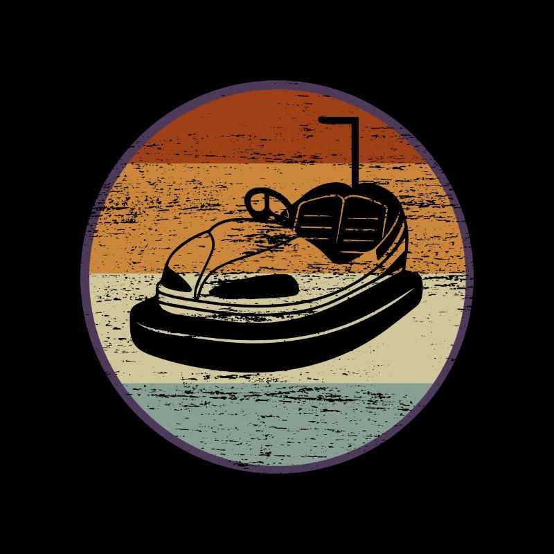 Bumper car retro fun fair 90's gift
