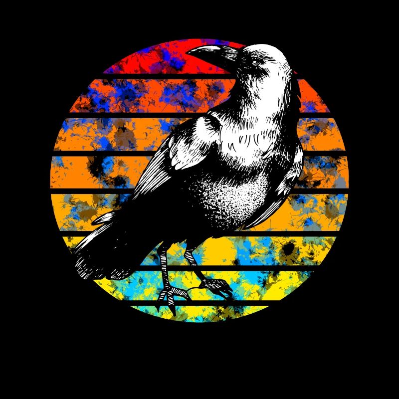 Raven Retro Sunset