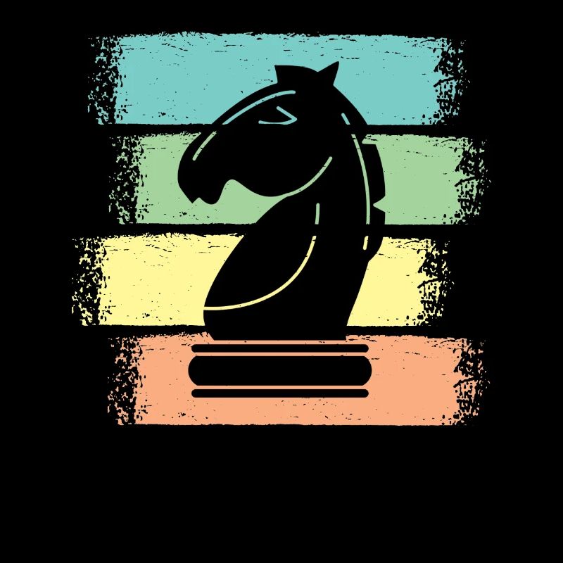 Schach Pferd Schachfiguren Retro