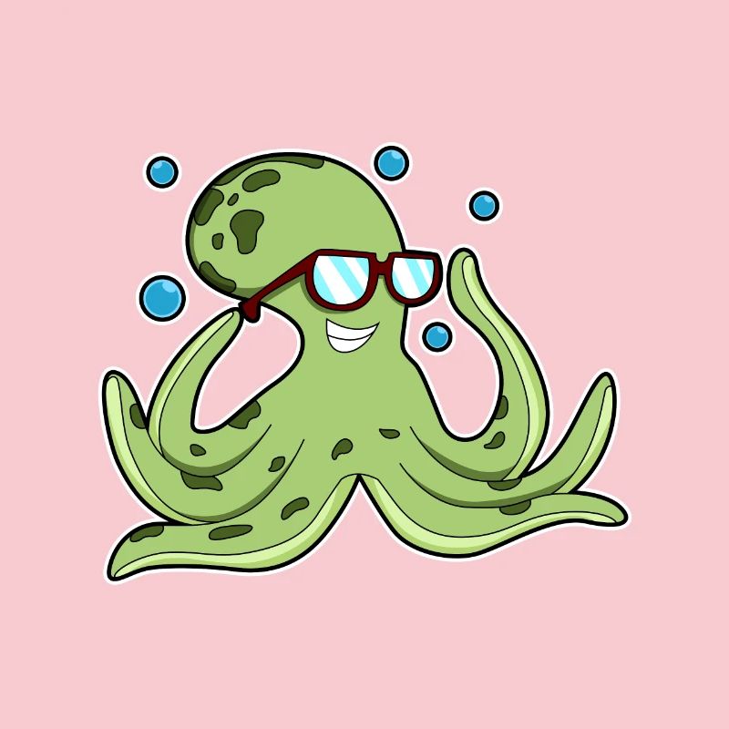 Octopus with glasses