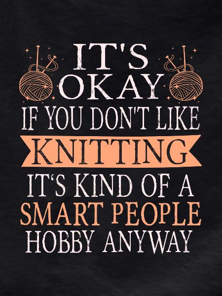 Knitting funny