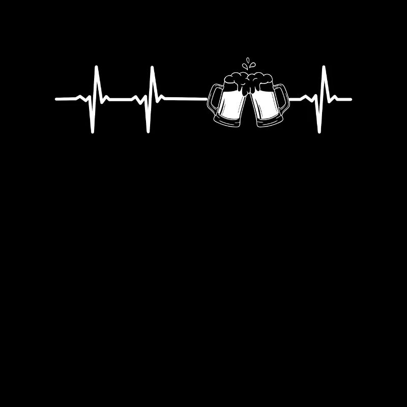 Beer Heartbeat Pulse Drinking Funny Beers Gift